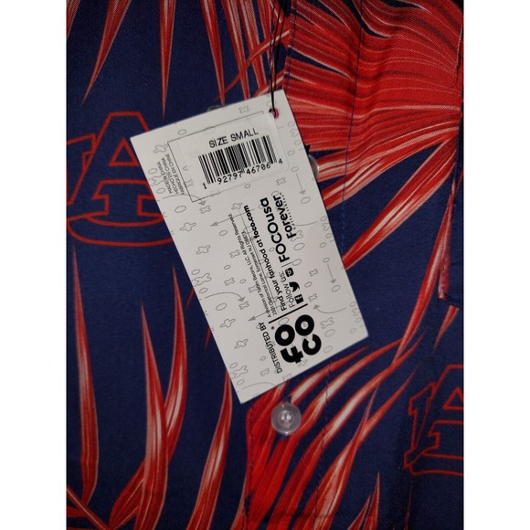 Auburn Tigers Hawaiian Shirt Button Down All Over Print Size Small - Picture 2 of 4